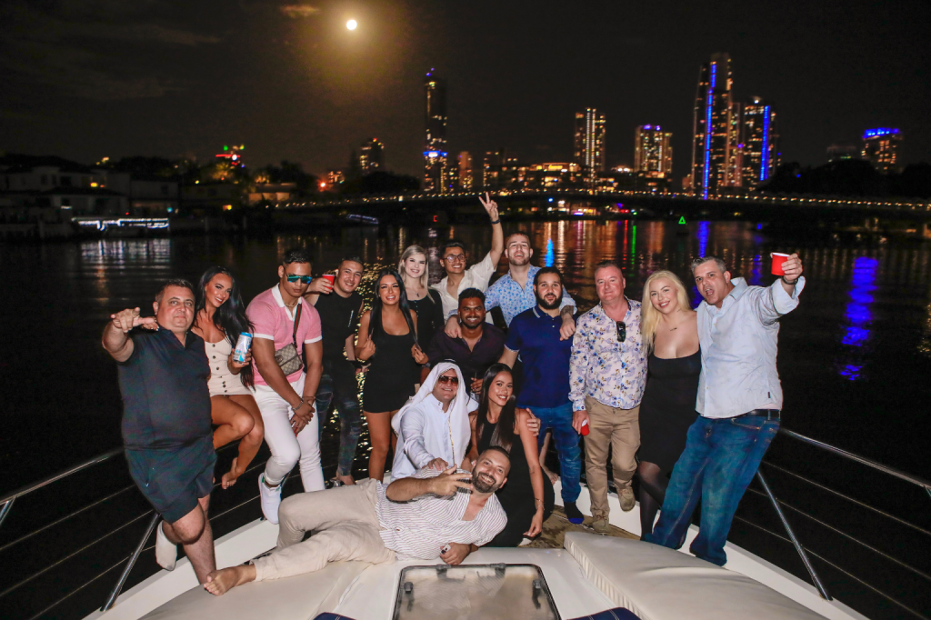 Private Yacht Party for a bucks party on the Gold Cosst